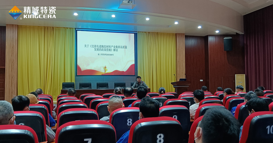 恒峰g22组织学习《支持先进陶瓷质料工业集群高质量生长的政策步伐》