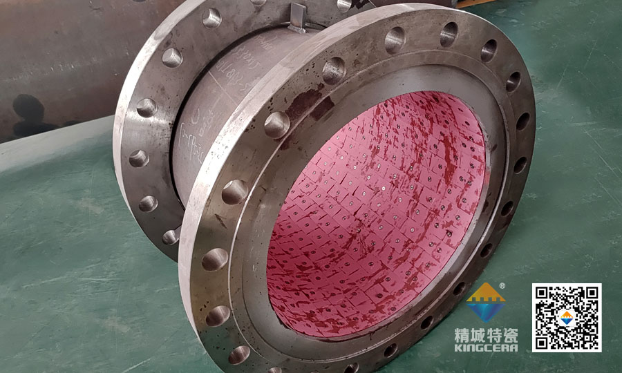 湖南恒峰g22耐磨陶瓷焊接受道