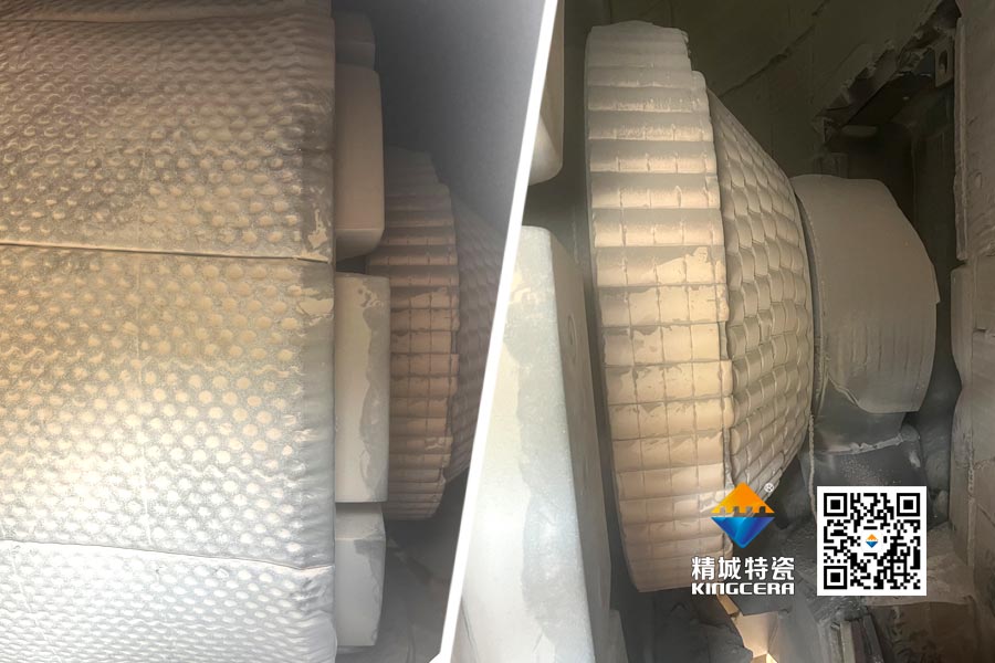 水泥厂磨辊轴ZTA陶瓷；；ふ质倜由熘4年以上