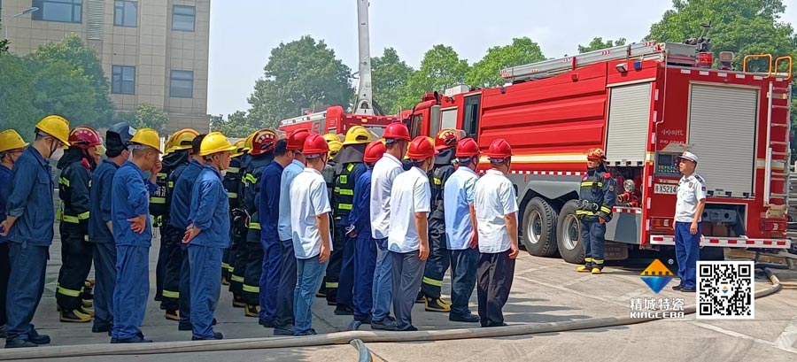 恒峰g22起劲配合消防联合演练，，，共筑清静生产防线