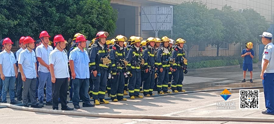 恒峰g22起劲配合消防联合演练，，，共筑清静生产防线