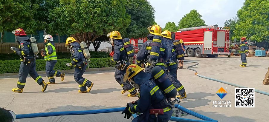 恒峰g22起劲配合消防联合演练，，，共筑清静生产防线